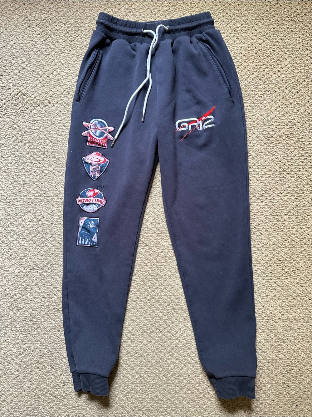 Wobble Factory Griz Space Camp 2021 Joggers Sweatpants Rave Edm Patch Pants Sz S